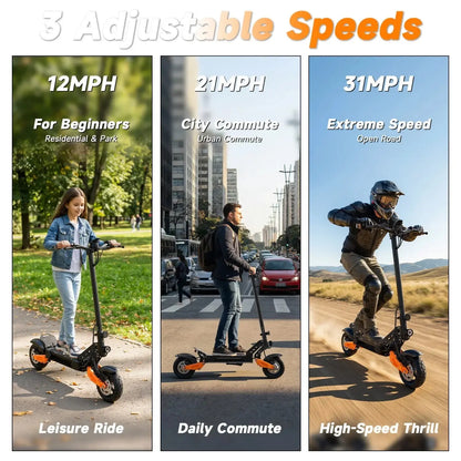 Experience the Thrill of the G67 Adult Electric Scooter - 800W Power, 31MPH Speed, and 30-Mile Range for Unmatched Off-Road Adventures!